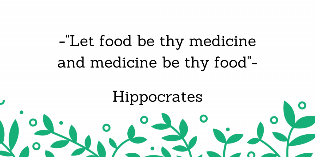 Quote Hippocrates, natuurlijke voeding